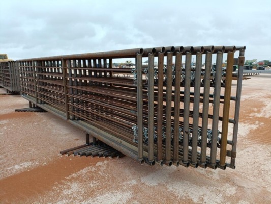 (10) 24Ft Free Standing Fence Panels (1) w/ 12Ft Gate