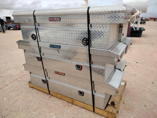 (5) Weather Guard Toolboxes, (1) Husky Toolbox