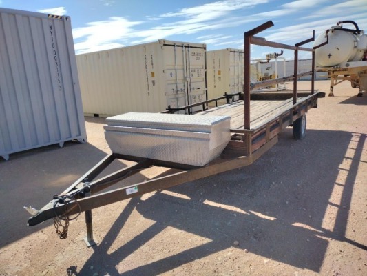 14Ft x 77" Shop Build Single Axle Siding Trailer