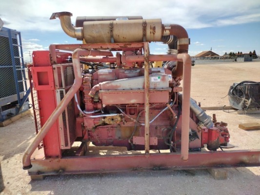6 Cyl Detroit Series 60 Diesel Engine w/Hydraulic Pump