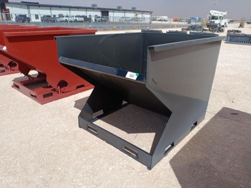 Unused 2 CY. Skid Steer Hopper w/Fork Pockets