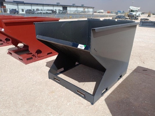 Unused 2 CY. Skid Steer Hopper w/Fork Pockets