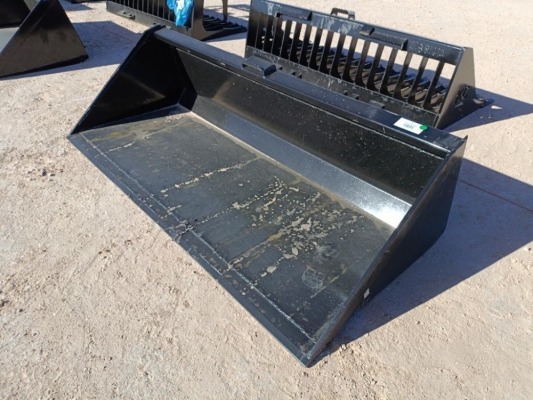 Unused 78” Skid Steer Bucket w/Single Blade