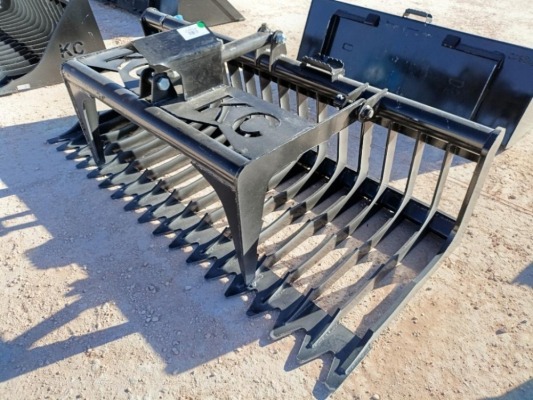 Unused KC Single Cylinder 76" Skeleton Grapple Bucket