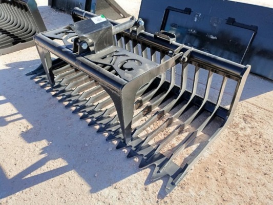 Unused KC Single Cylinder 76" Skeleton Grapple Bucket