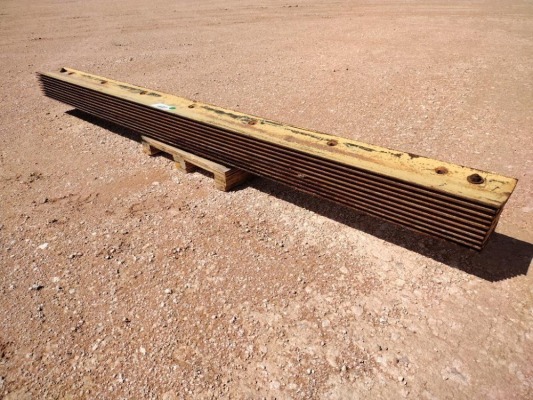 (10) Unused 7ft Grader Cutting Edges, Fit John Deere &amp; Volvo Grader