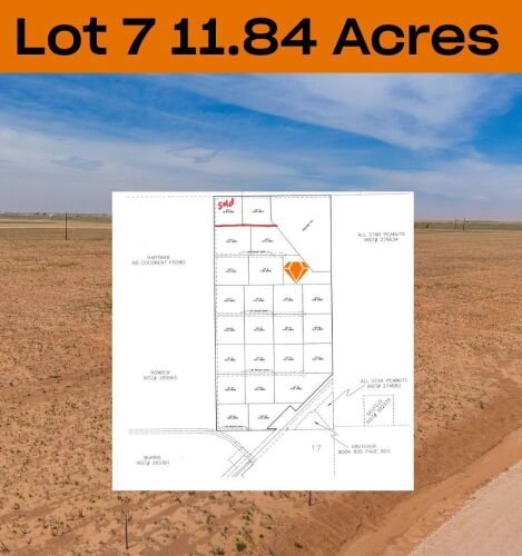 11.84 +/- Acres +/- Lot in Wellman Tx (Track 7)