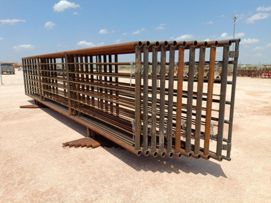 (10) 24Ft Free Standing Fence Panels (1) w/ 12Ft Gate