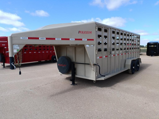 2023 Maxxim 20Ft Gooseneck Livestock Trailer