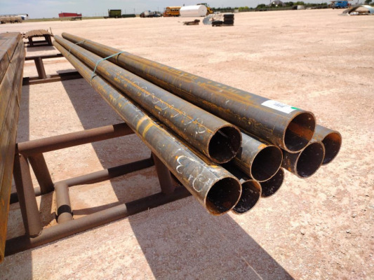 (9) pcs of 4 1/2" OD Steel Pipe