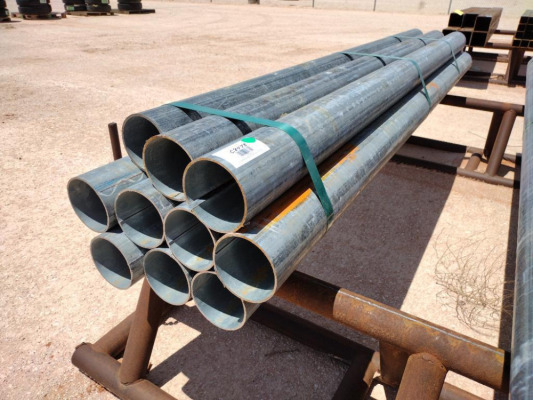 (10) pcs of 5" OD Galvanized Pipe @ 8Ft
