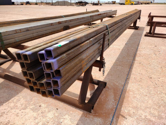 (25) pcs of 2" Square Tubing, Misc Length