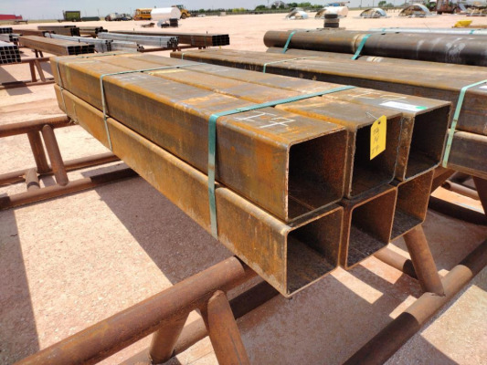 (6) pcs of 7" Square Tubing @ 8Ft