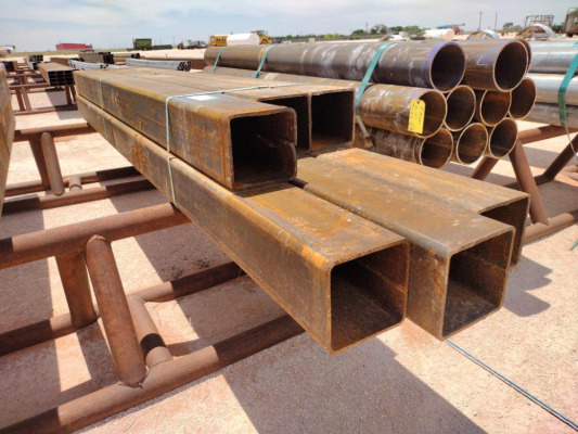 (6) pcs of 8 - 10 Ft x 6" Square Tubing
