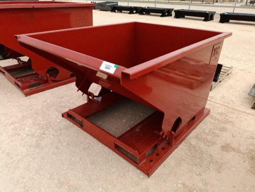 Unused 1.5 CY. Self Dumping Hopper w/Fork Pockets