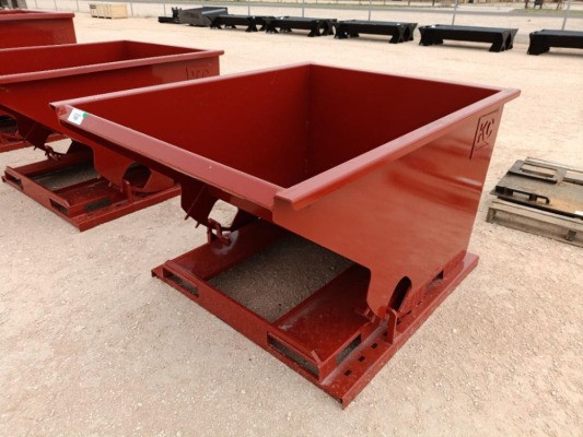 Unused 1.5 CY. Self Dumping Hopper w/Fork Pockets