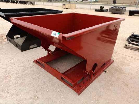 Unused 1.5 CY. Self Dumping Hopper w/Fork Pockets