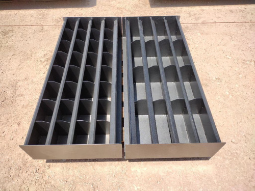 (2) 4Ft Unused Metal Bolt Bins