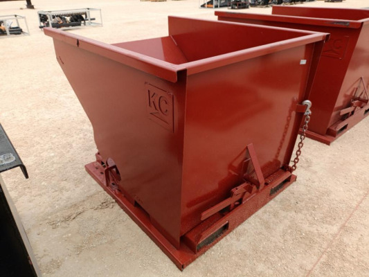 Unused 2 CY. Self Dumping Hopper w/Fork Pockets