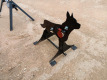 Unused 3/8'' AR500 Steel Coyote Shooting Target w/Heart Flapper - 4