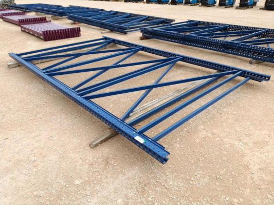 (2) 8ft x 14ft High Pallet Rack Uprights