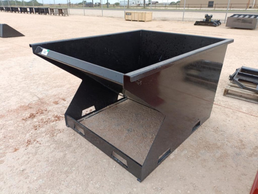 Unused 1.5 CY. Skid Steer Hopper w/Fork Pockets