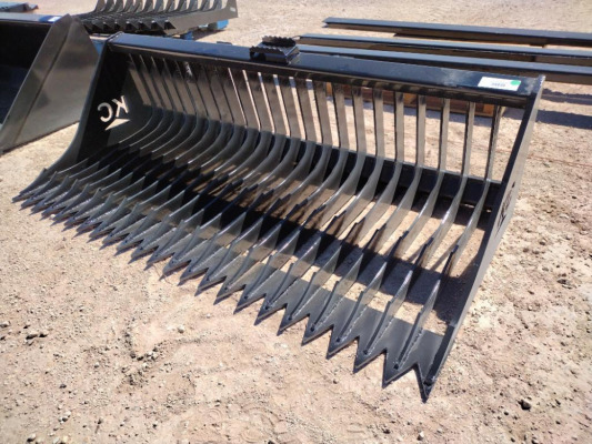 Unused 72'' Skid Steer Fine Skeleton Bucket, High Side