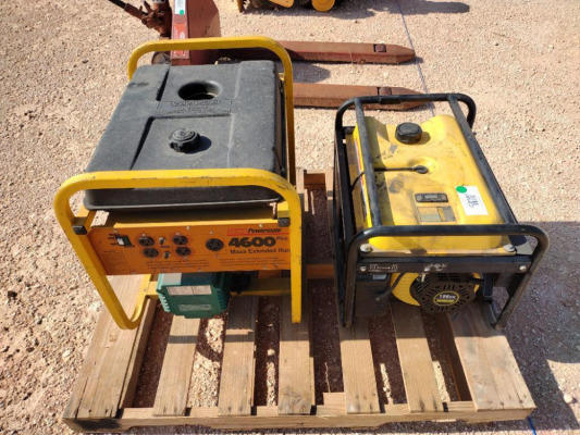 (1) Coleman Powermate 4600 Generator, (1) Champion 4000 Generator