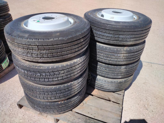 (8) Unused Trailer Wheels w/Tires 235/75 R 17.5