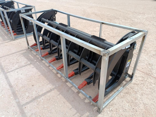 Unused 78" Hydraulic Root Grapple (Skid Steer Attachment)