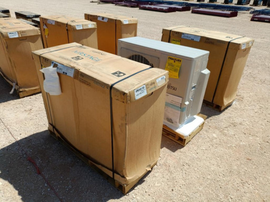 (3) Unused Fujitsu Mini Split, Split Type Outdoor Unit