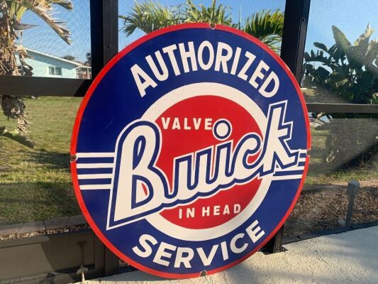 Vintage Double Side Buick Dealership Sign