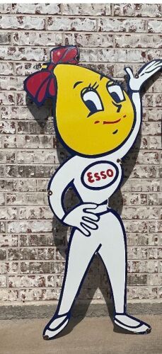 Vintage Esso advertising character sign