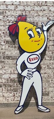 Vintage Esso advertising character sign
