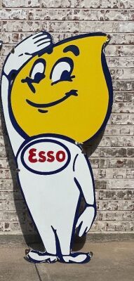 Vintage Esso advertising character sign