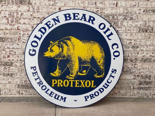 Golden Bear Oil Sign