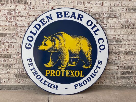 Golden Bear Oil Sign