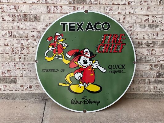 Texaco Fire Chief Sign