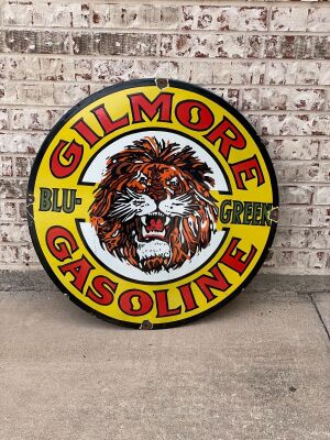 Gilmore Lion Gasoline Sign