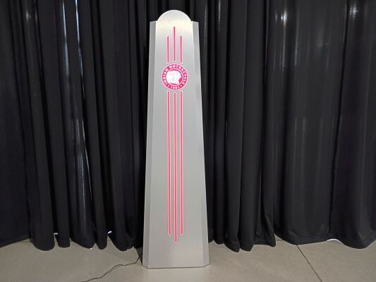 Indian Motorcycle Light-Up Corner Sign, 63" Tall