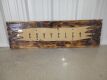 Wooden Sign with Chrysler Emblem
