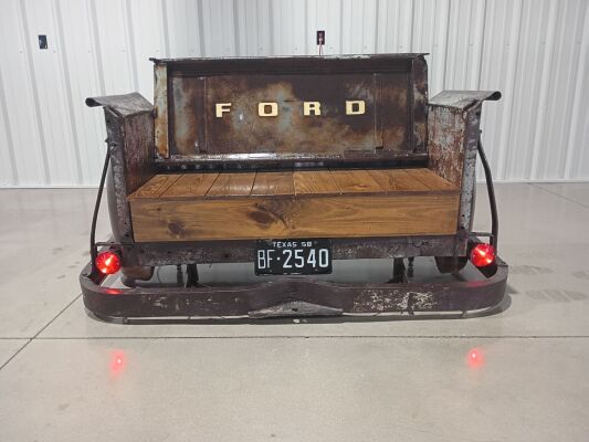 Custom Bulit Vintage Ford Bench