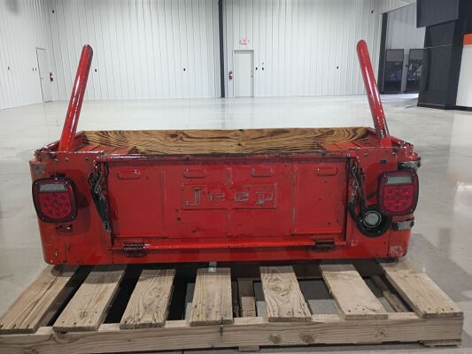 Custom Built Vintage Jeep Furniture Piece