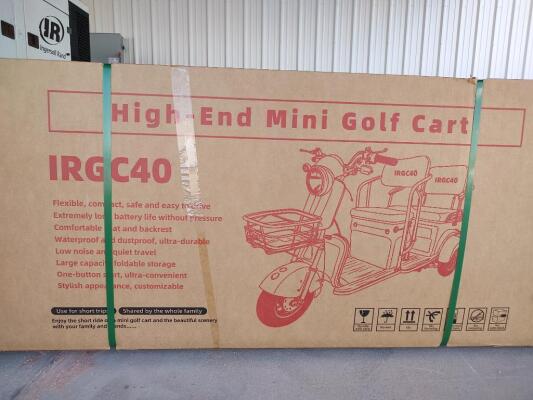 IR IRGC40 High-End Mini Electric Golf Cart, Color Red