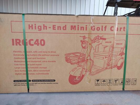 IR IRGC40 High-End Mini Electric Golf Cart, Color Green