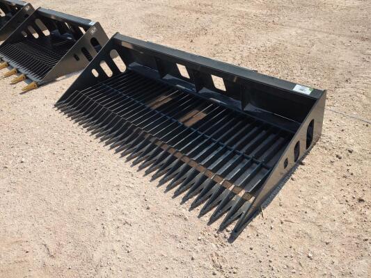 Wolverine SB84 84" Skid Steer Skeleton Rock Bucket