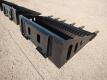 Wolverine RSB66 68" Skid Steer Skeleton Rock Bucket w/Teeth - 5