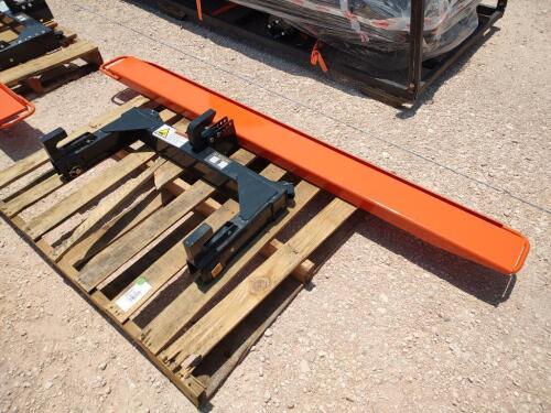 (1) Wolverine TR-26-01C 3 Point Quick Hitch (1 Set) 76" Fork Extensions