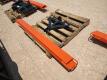 (1) Wolverine TQH-26-01C 3 Point Hitch Trailer Mover w/Hitch Receiver (1 Set) 76" Fork Extensions - 3