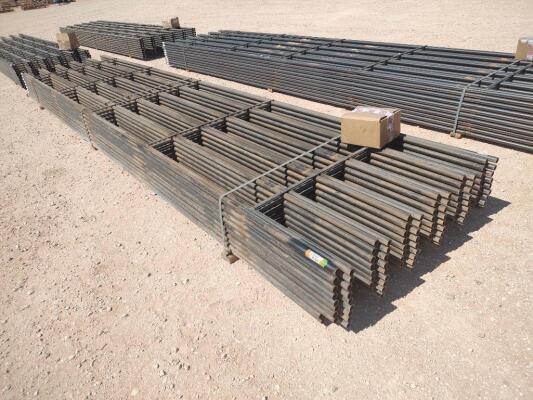 (20) ACE 6 Bar Continuous Fence Panels, 20ft Long, 4ft Tall